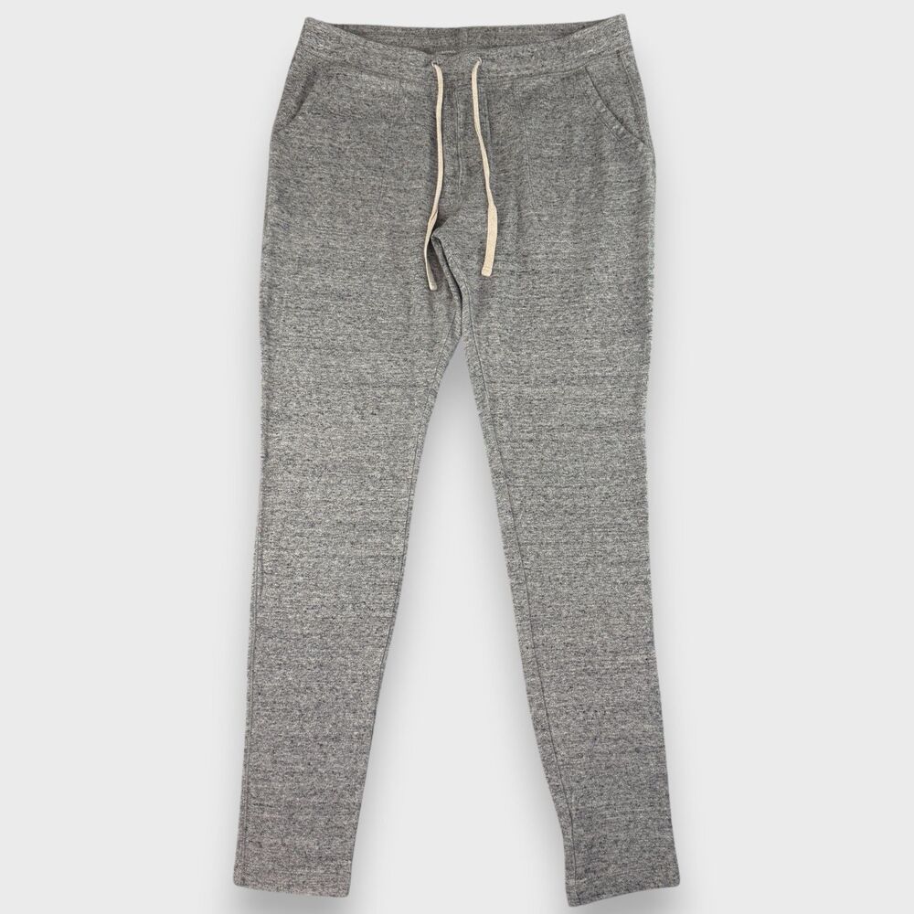Uniqlo Gray Jogger Sweatpants Drawstring Waist Loungewear Stretch Cozy Size M